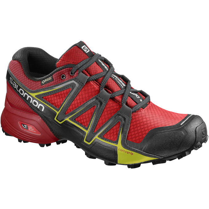 Buty Do Biegania W Terenie Męskie Salomon SPEEDCROSS VARIO 2 GTX® - Czerwone / Czarne - Polska (015-